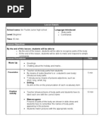 Download Body Parts Lesson Plan by amir SN90554866 doc pdf