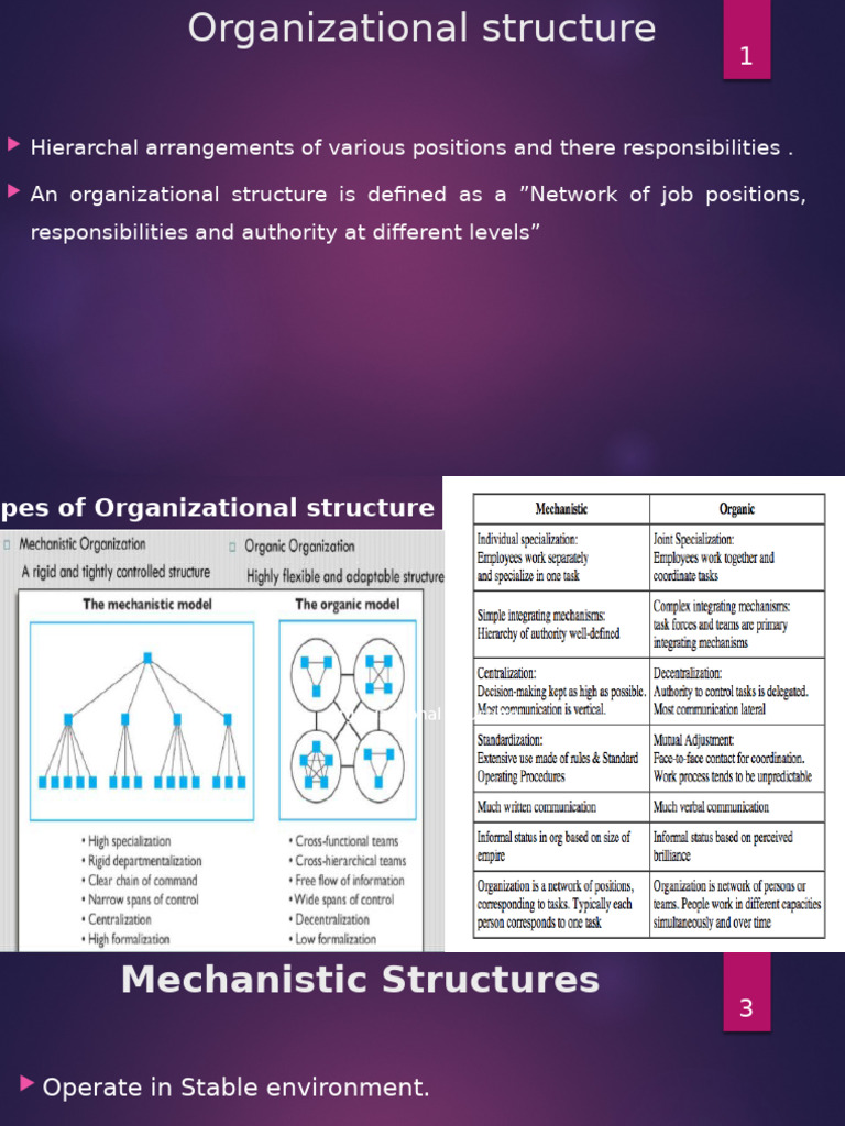 Organisational Structures Unit 3 | PDF | Organizational Structure ...
