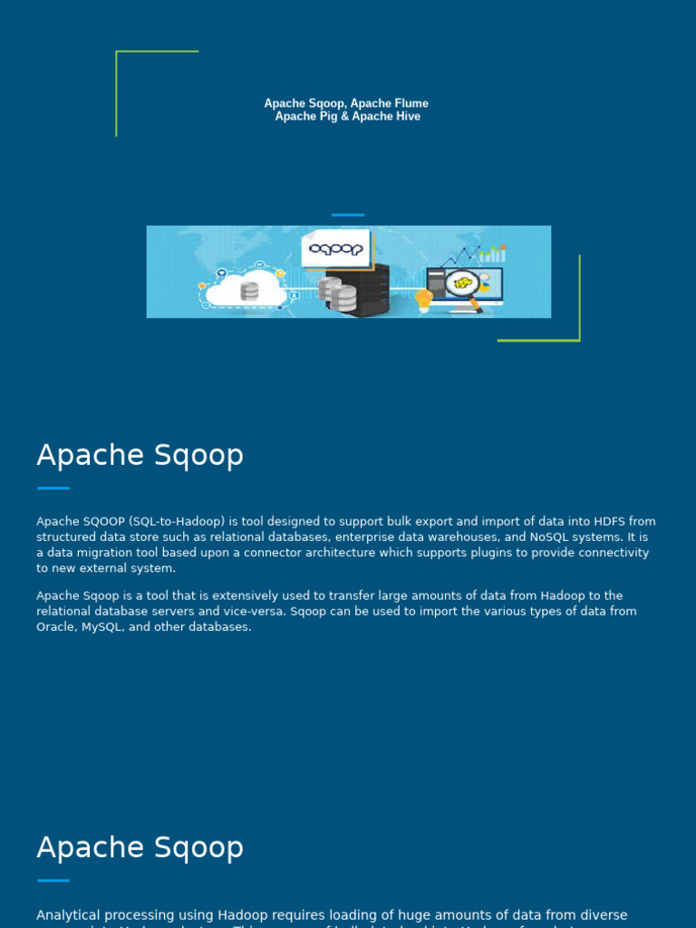 Overview of Apache Sqoop and Flume | PDF | Apache Hadoop | Map Reduce