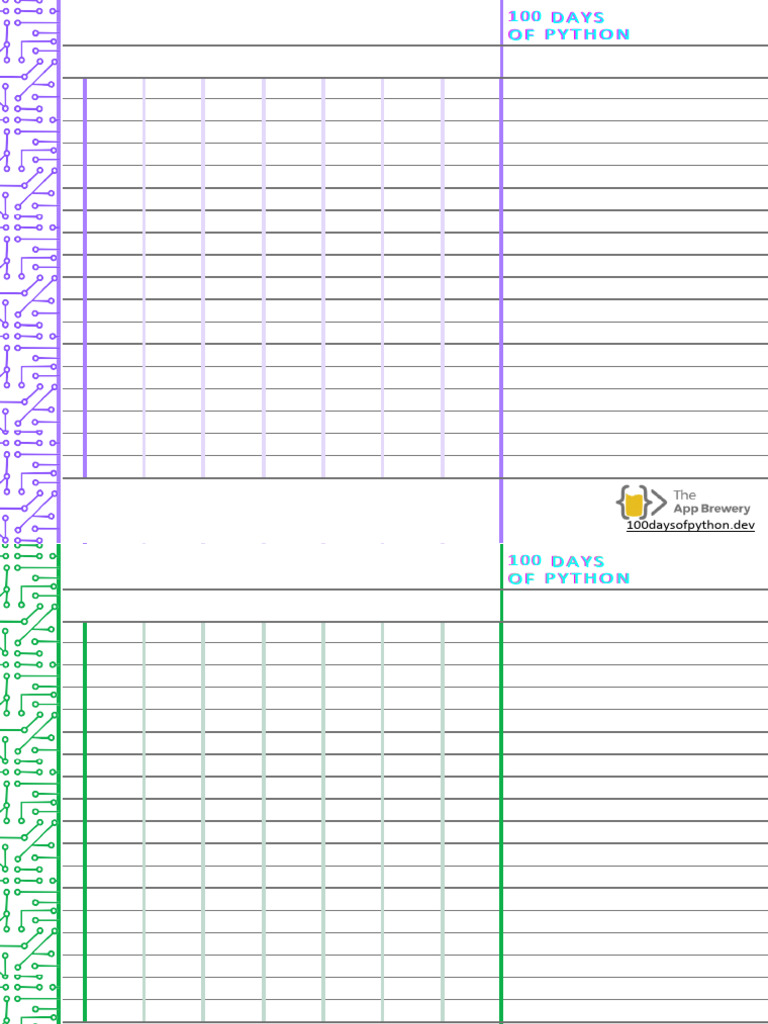 Coding Notebook Sheets To Print | PDF