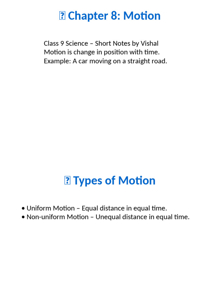 Motion Chapter 8 Enhanced | PDF