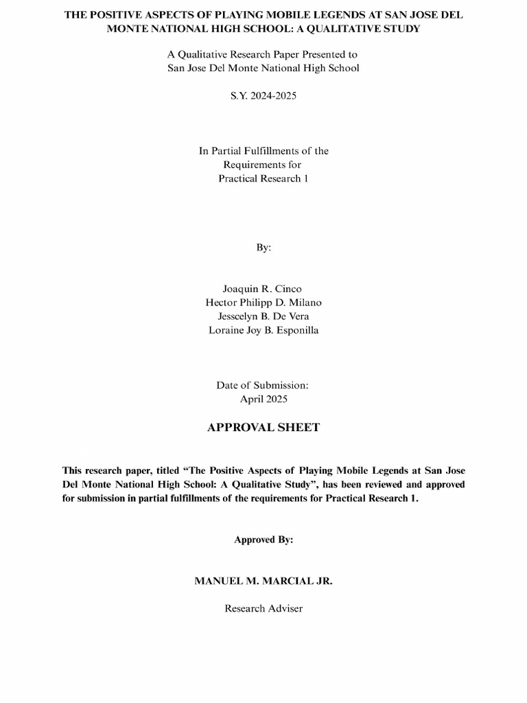 PR1 Research Paper (Chapter 1-3) | PDF