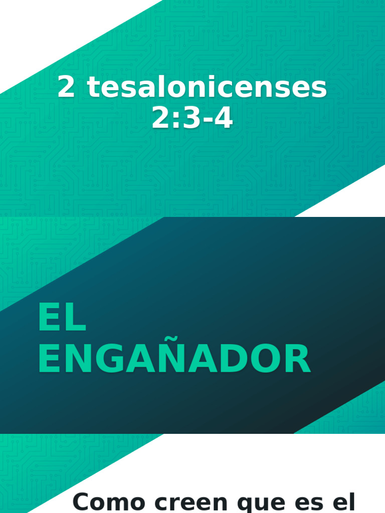 El Engañador | PDF | Satán | Dios