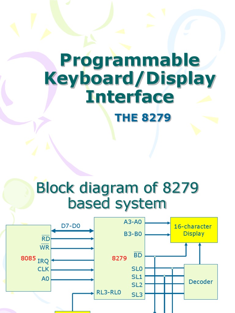 8279 Keyboard and Display Interface Guide | PDF | Computer Keyboard ...