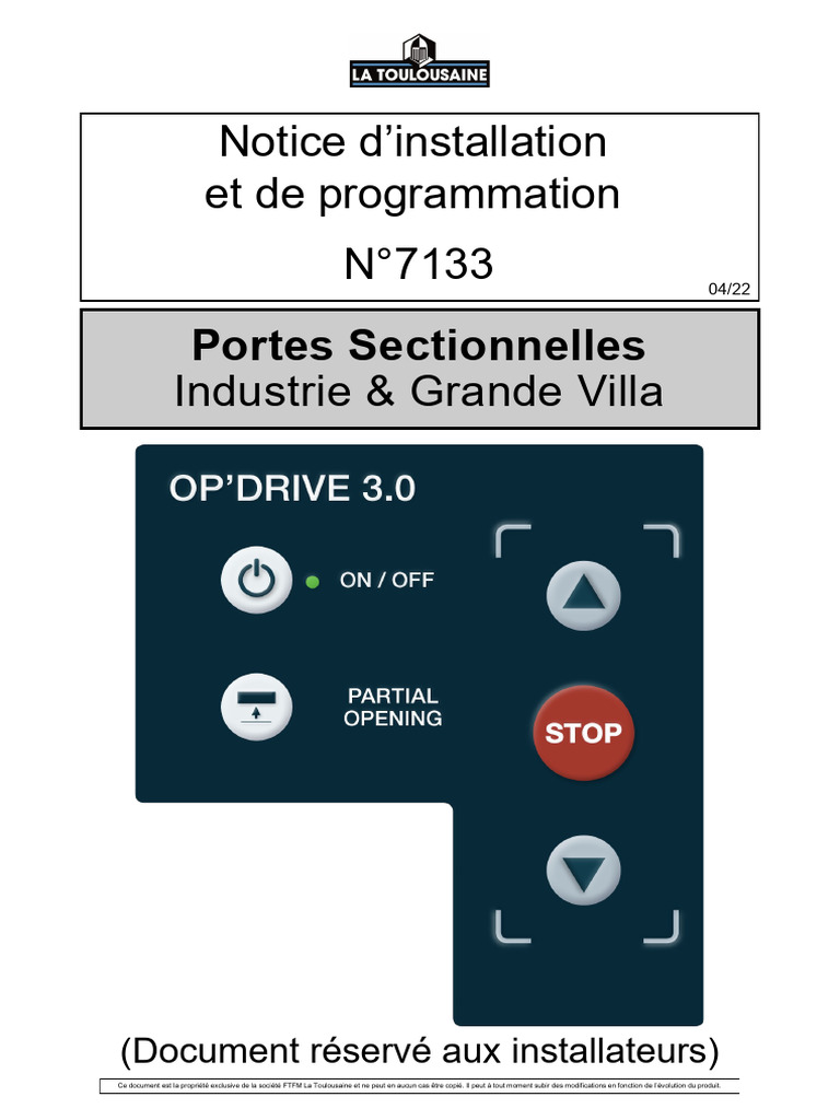 Notice d'installation OP' DRIVE 3.0 | PDF