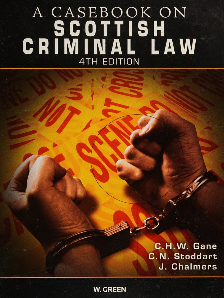 Scottish Criminal Law Casebook 4th Ed. | PDF | Crimes | Crime
