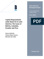 Capital Requirements Under Basel III in Latin America: The Cases of Bolivia, Colombia, Ecuador and Peru