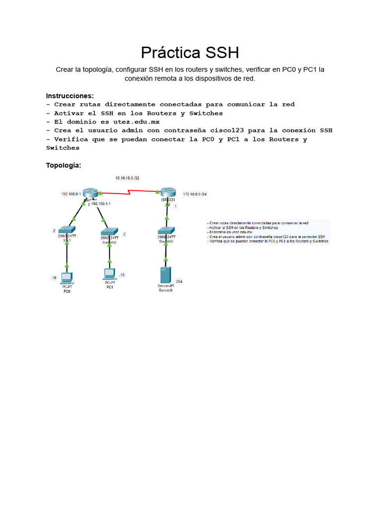 Práctica SSH | PDF