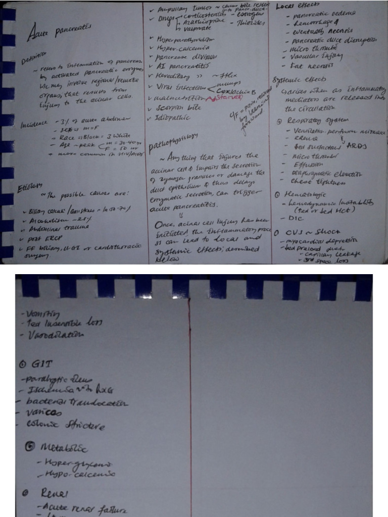 Acute Pancreatitis Short Pdf