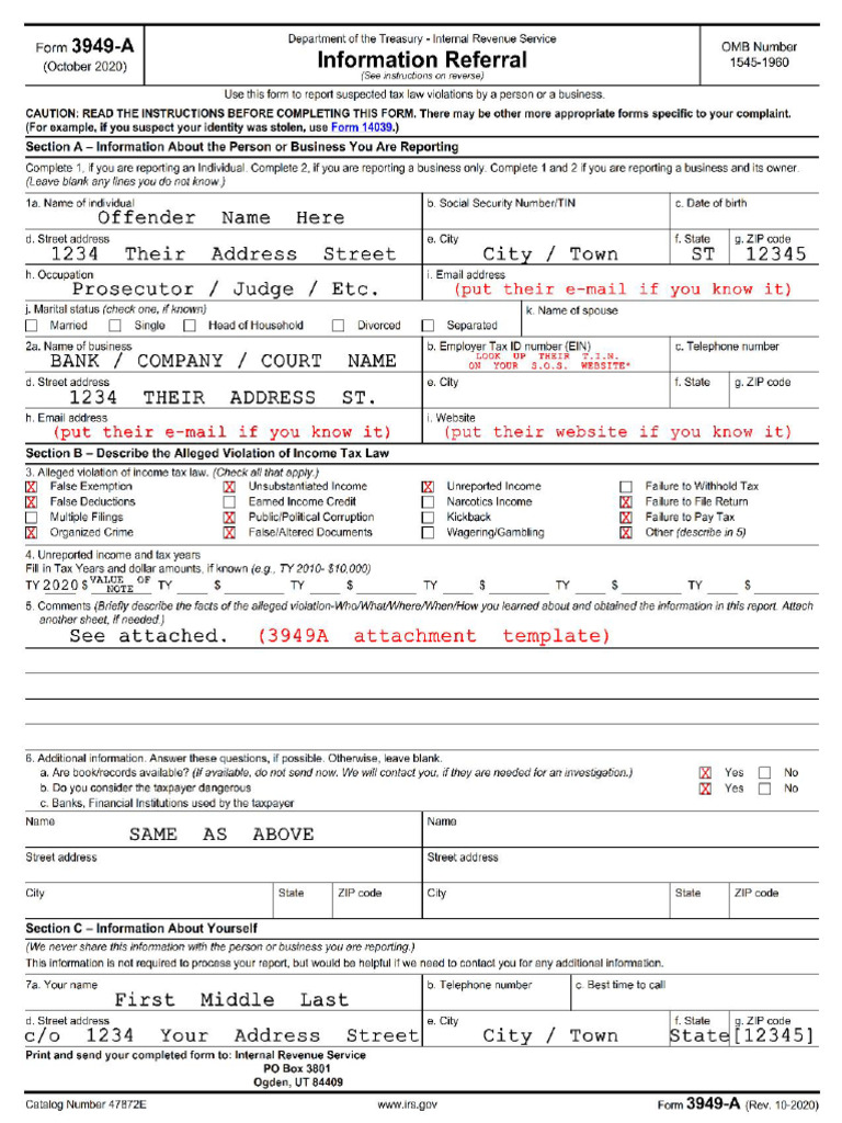 3949 A Template | PDF