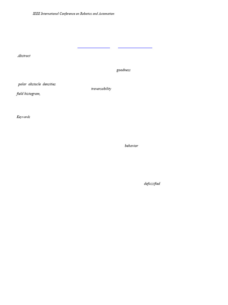 A Method For Mobile Robot Navigation On Rough Terrain | PDF | Least ...