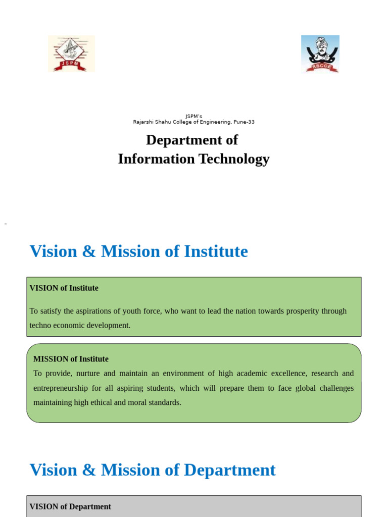 IT Department Vision, Mission & Algorithms | PDF | Time Complexity ...