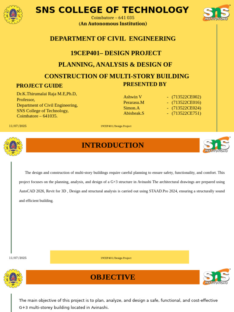 Multi-Story Building Design Project | PDF | Engineering