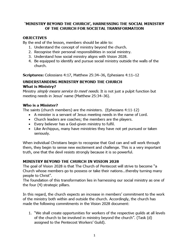 Bible Studies-Pentsos - Ministry Beyond The Church | PDF | Jesus ...