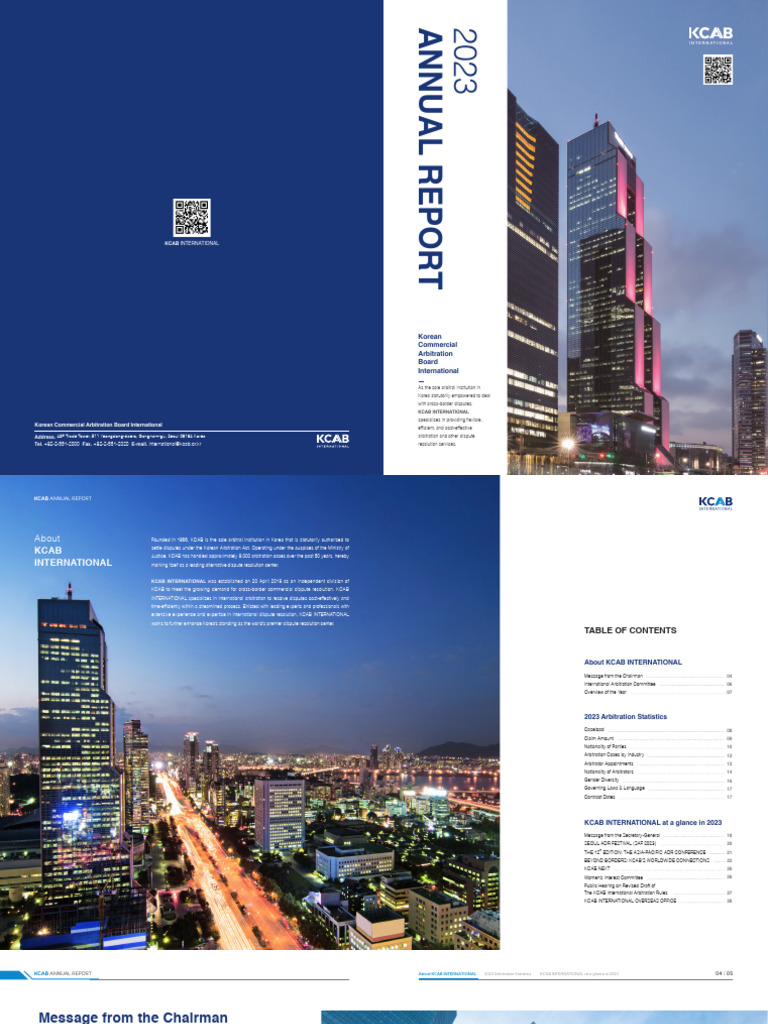 KCAB International Annual Report 2023 | PDF | Alternative Dispute ...
