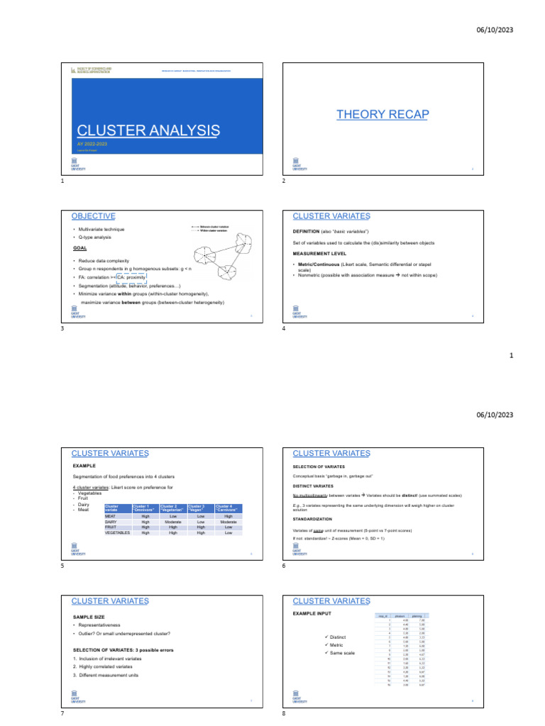 Cluster Analysis Techniques and Examples | PDF | Cluster Analysis | Spss