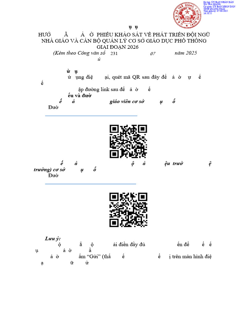 Phu Luc Huong Dan Khao Sat | PDF