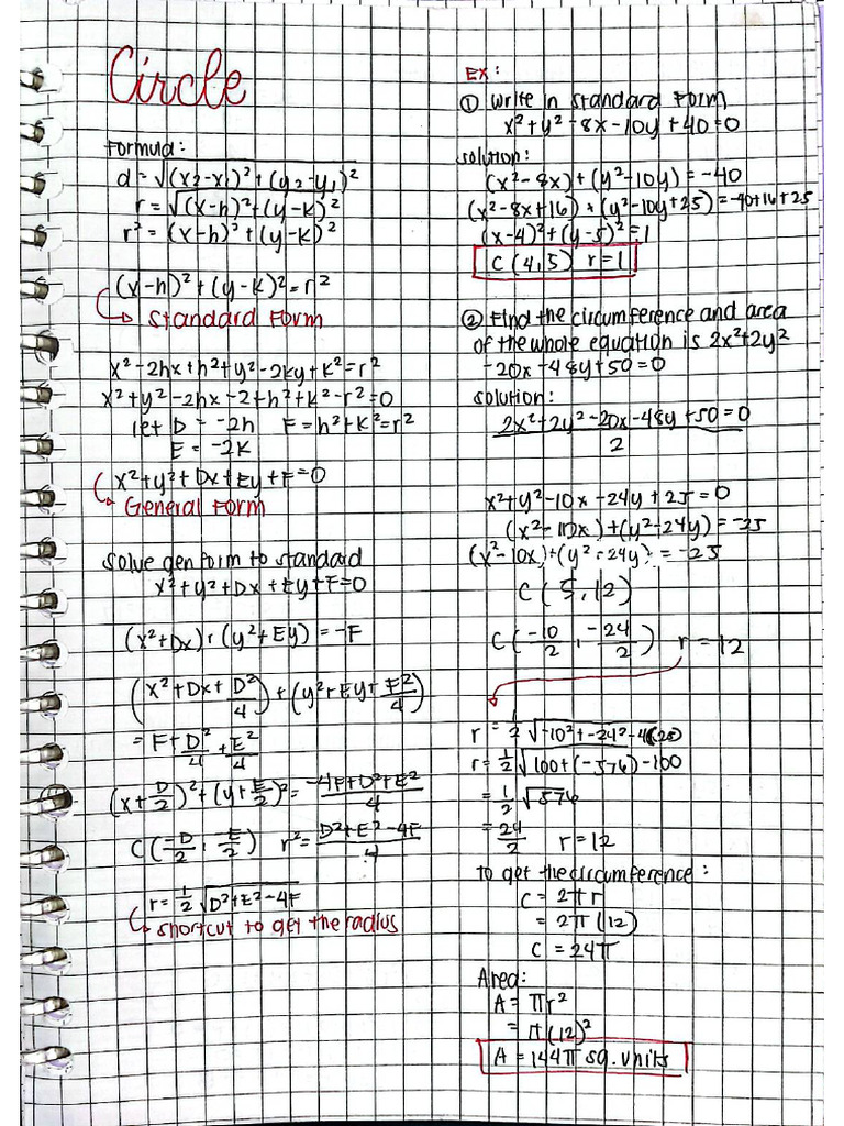 Pre Calculus Notes | PDF
