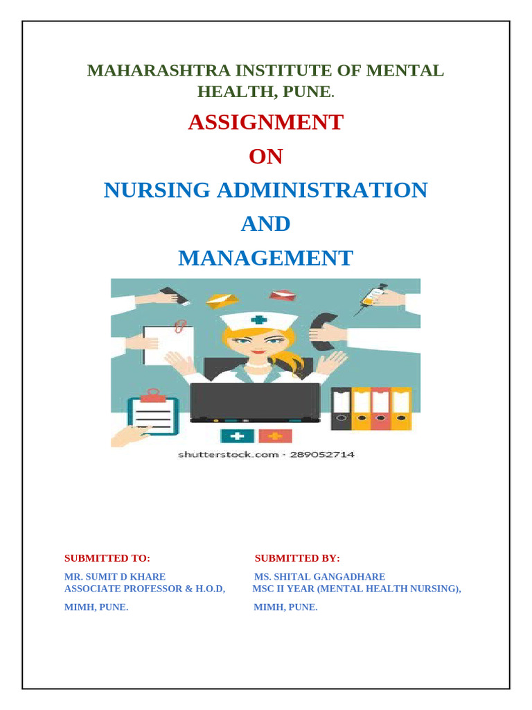Nursing Administration Assignment MIMH | PDF