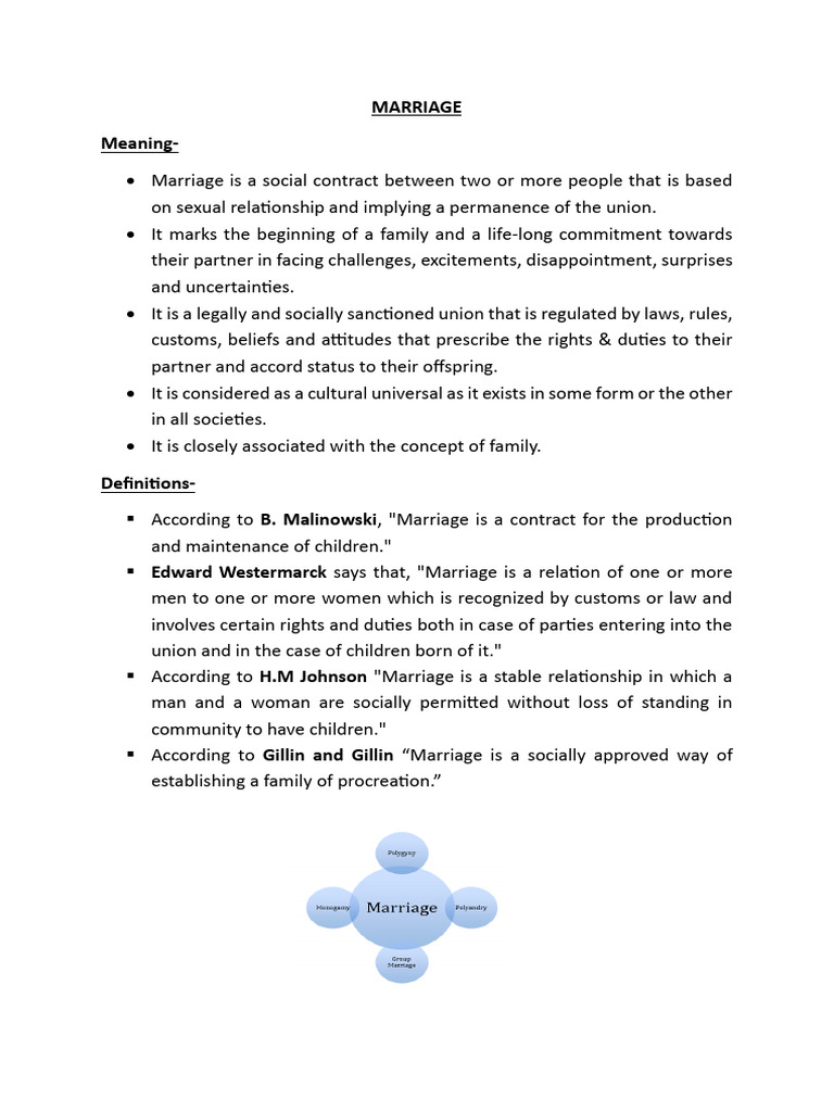 Overview of Marriage Types and Customs | PDF | Marriage | Family