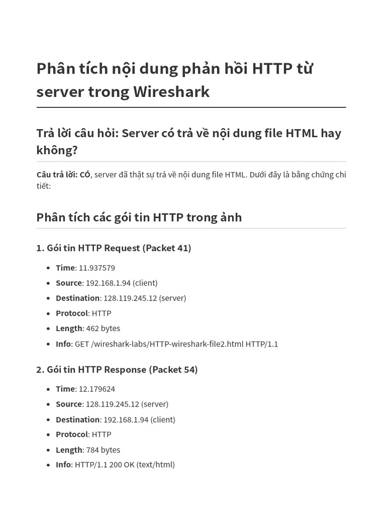 HTTP Response Analysis | PDF