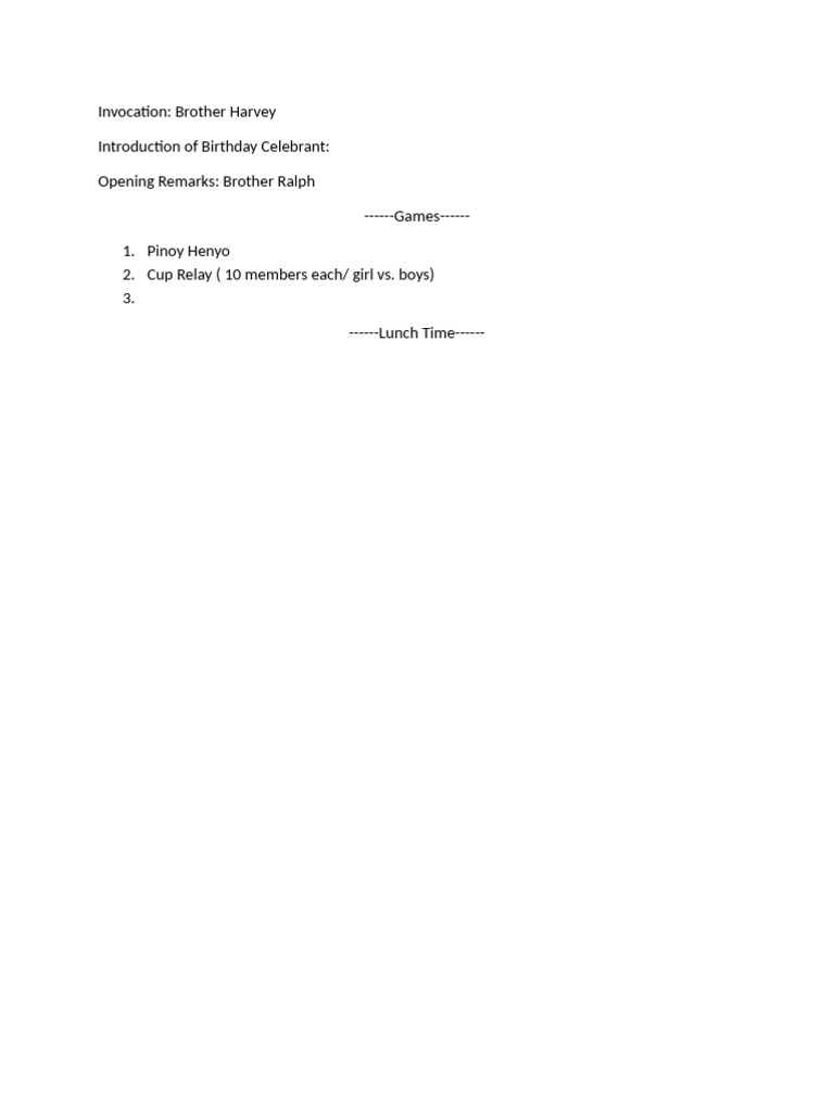 Invocation | PDF