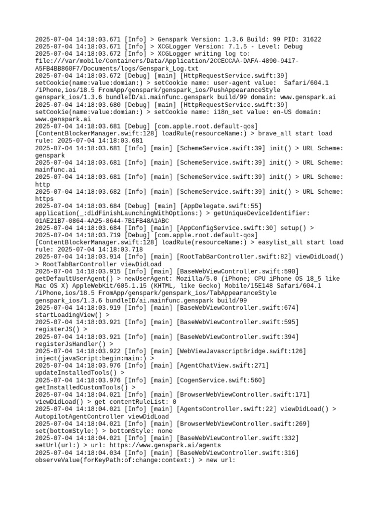 Genspark Logout Process Overview | PDF | Safari (Web Browser ...