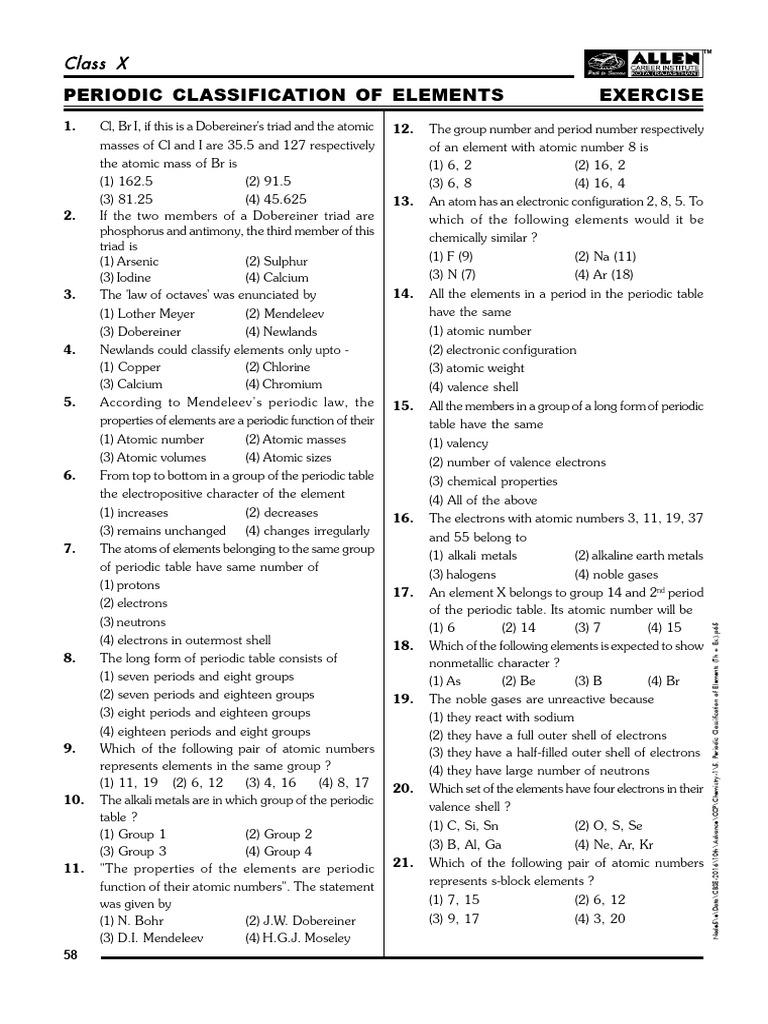 Metallic Character in Periodic Table | PDF | Hydroxide | Periodic Table