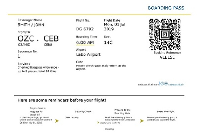 Boarding Pass Template | PDF