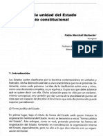 2010 - Marshall, P - Notas sobre la unidad del Estado como principio constitucional  (21 Actualidad Jurídica)