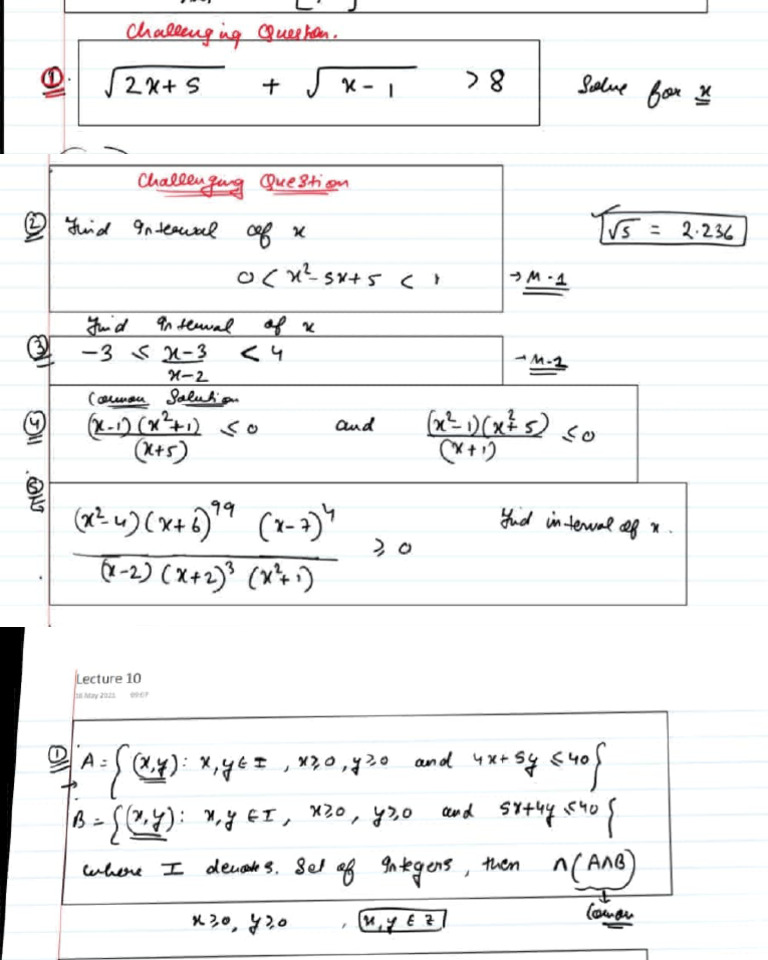 Lecture Notes on Set Theory Concepts | PDF