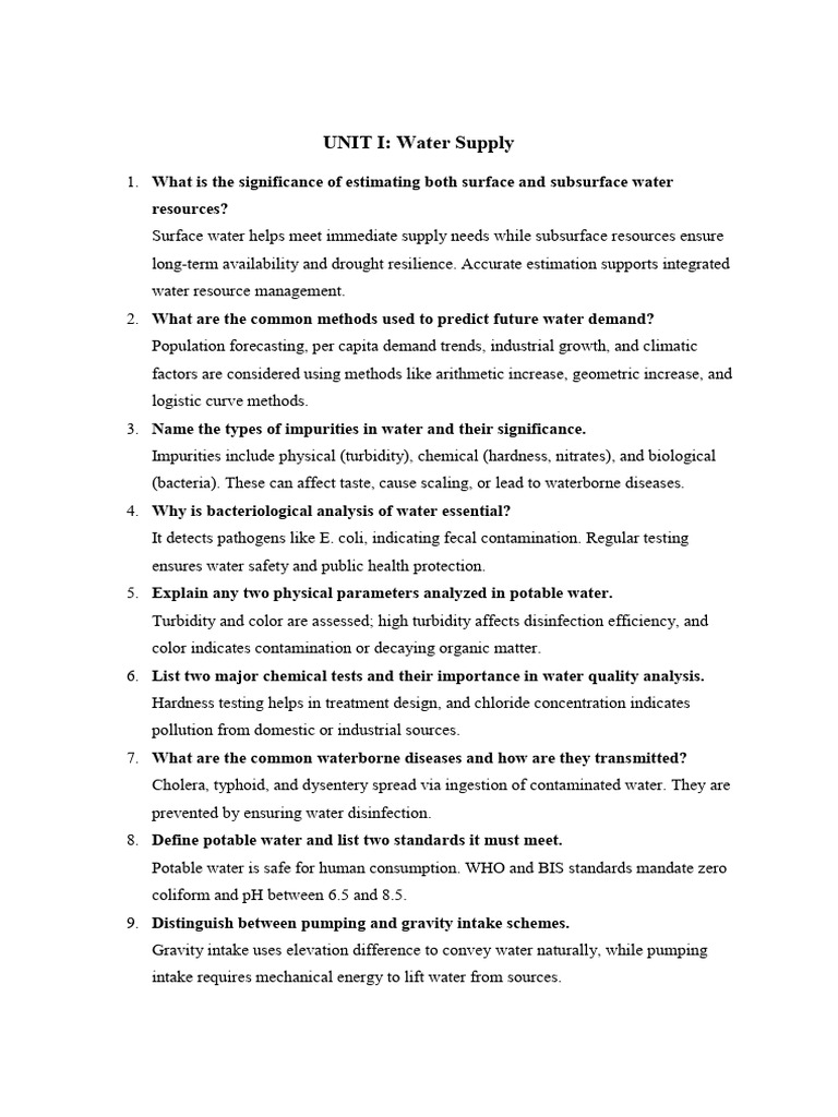 Water Supply and Treatment Overview | PDF | Water Purification | Sewage ...