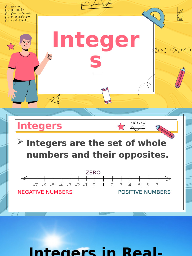 Understanding Integers and Operations | PDF | Multiplication | Integer