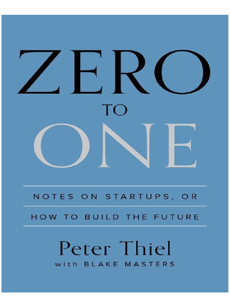 Zero To One Book | PDF