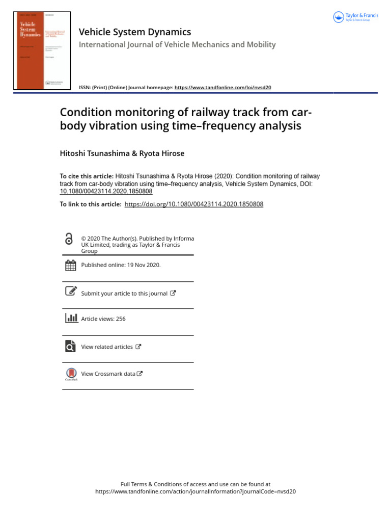 Railway Track Condition Monitoring Analysis | PDF
