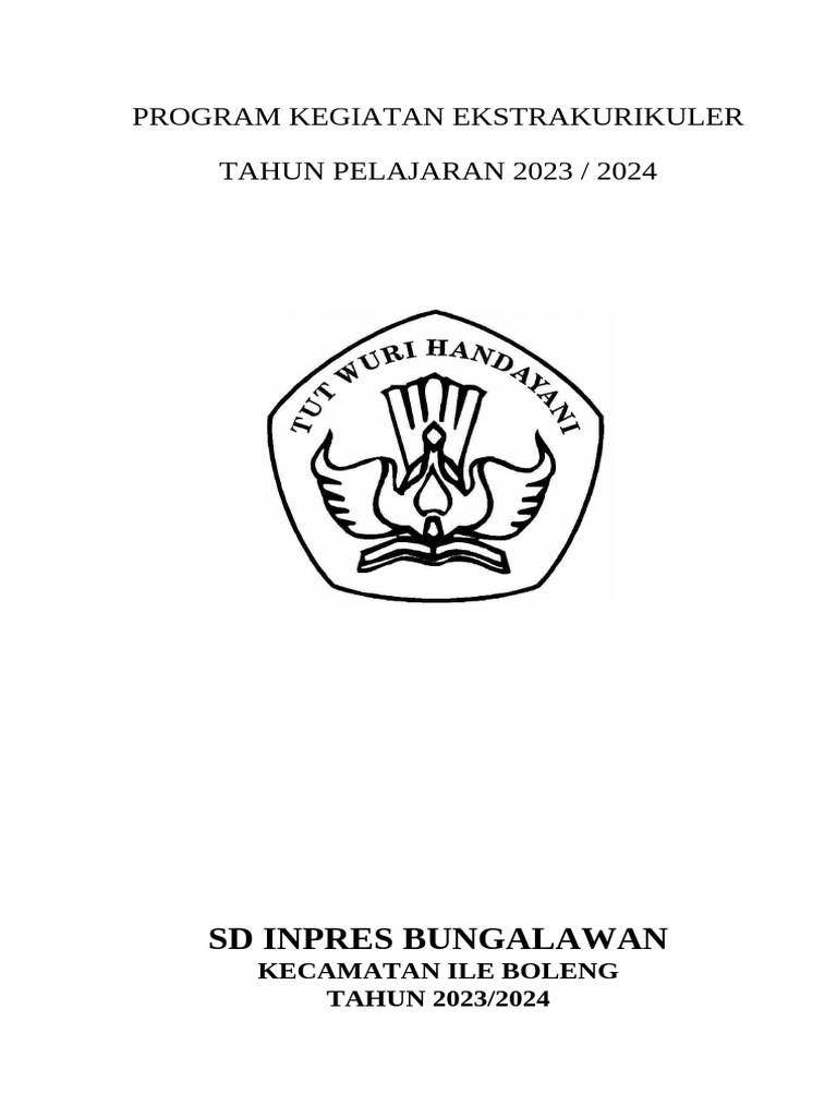 Program Ekstrakurikuler SD Inpres Bungalawan | PDF