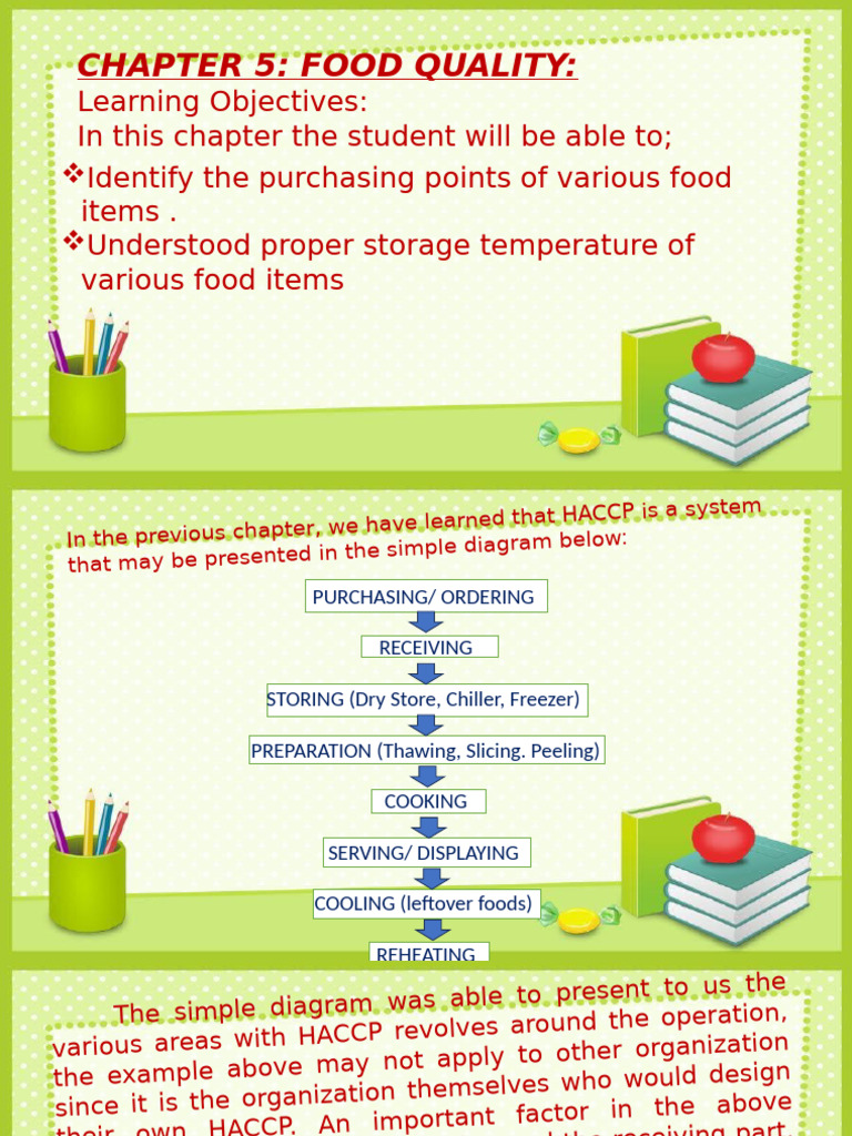 Food Quality and HACCP Guidelines | PDF | Food Industry | Foods