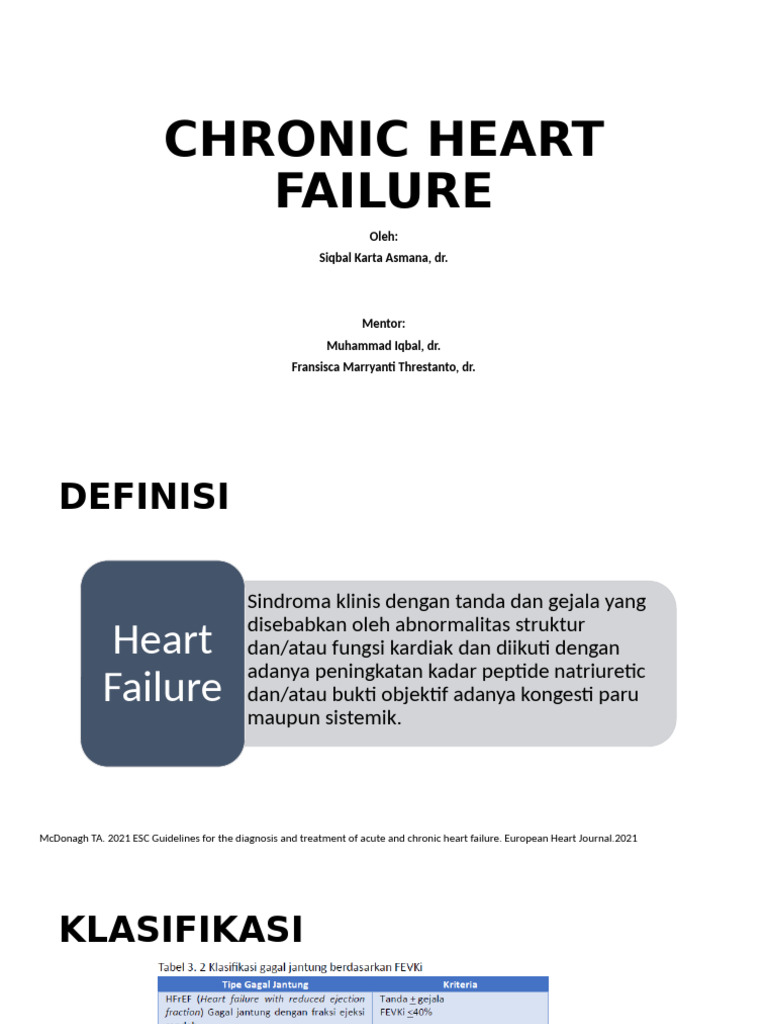 Chronic Heart Failure | PDF