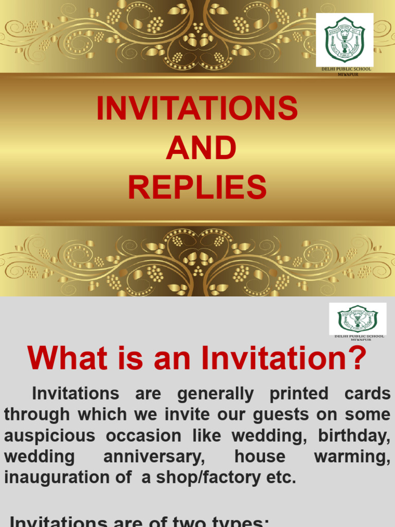 Formal Invitation Writing Guide | PDF