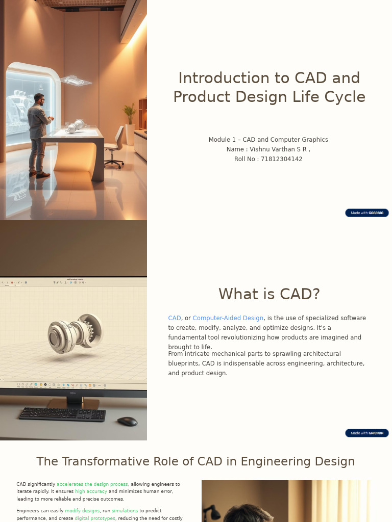 CAD in Product Development Essentials | PDF | Computer Aided Design ...