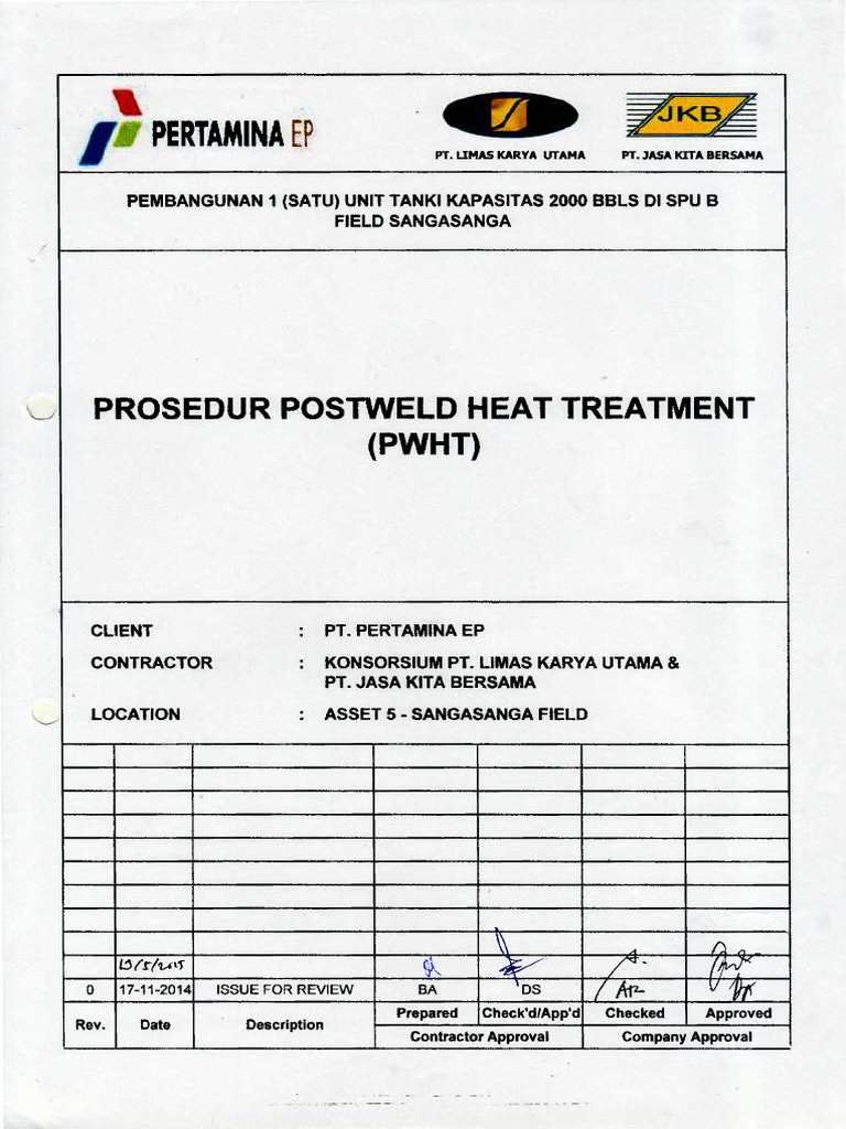 7.4. Prosedur PWHT | PDF