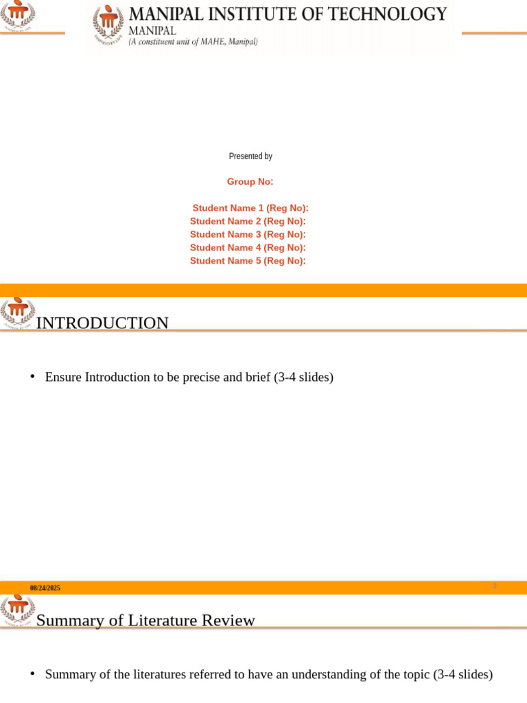 Presentation Structure and Guidelines | PDF | Environmental Science ...