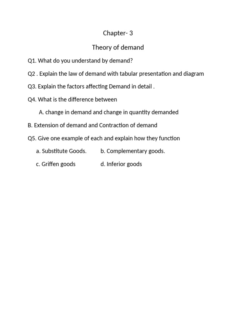 Understanding Demand: Key Concepts Explained | PDF