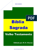 Bíblia Sagrada Velho Testamento 2012 R S Chaves 