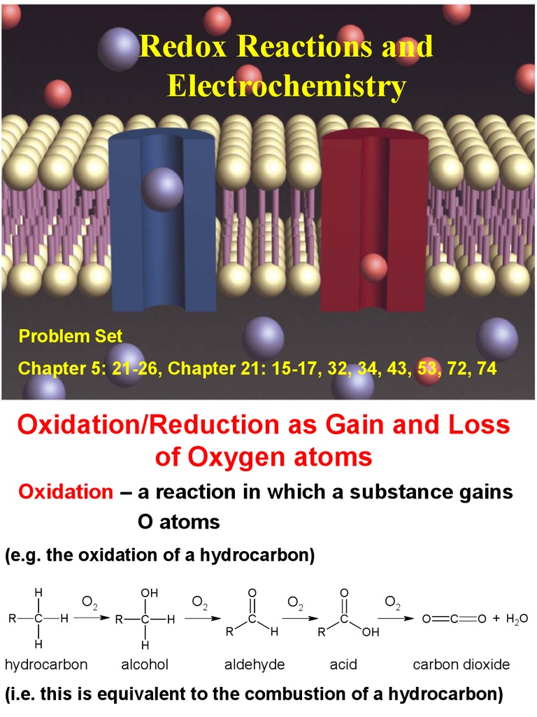 Redox Reactions and Electrochemistry Guide | PDF | Redox | Electrochemistry