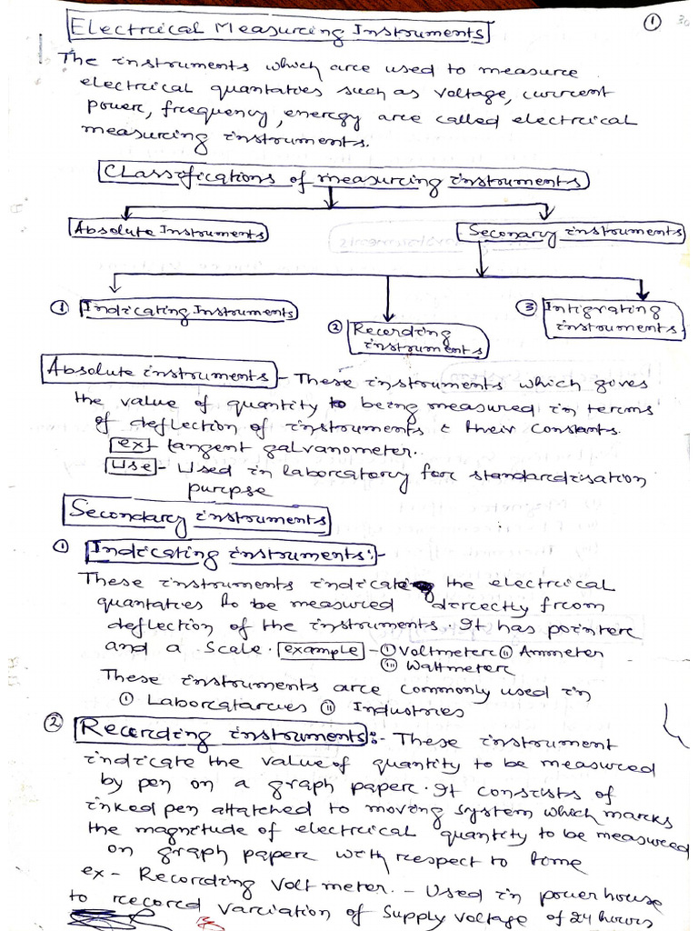 Electrical Measuring Instrument | PDF