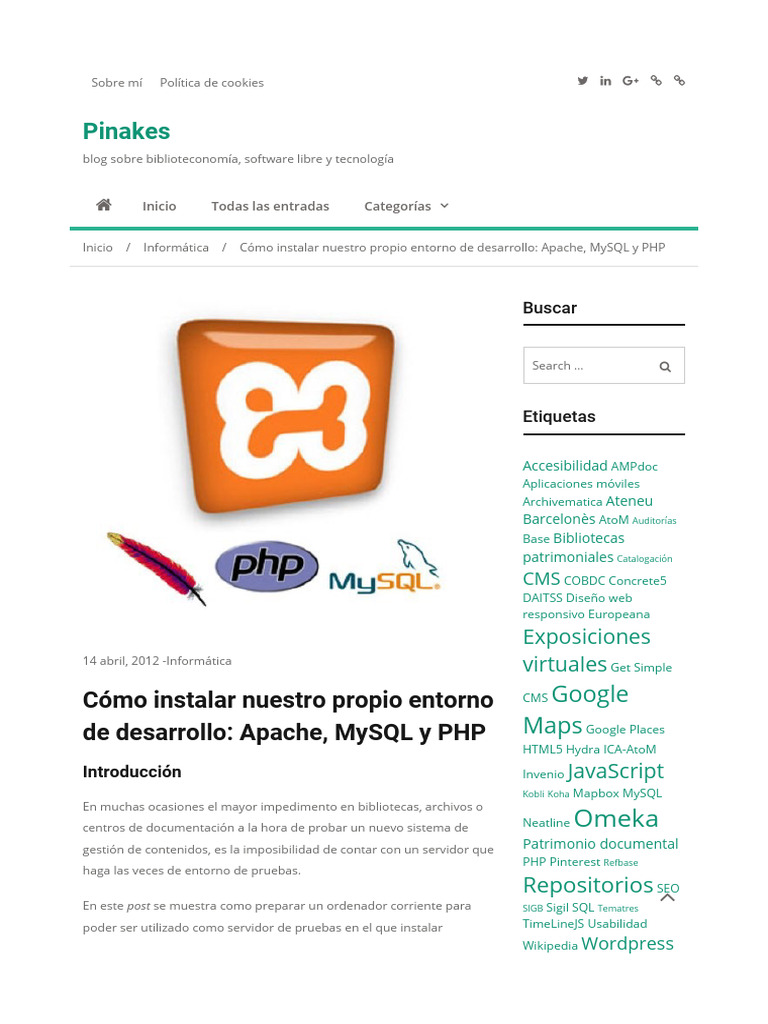 Instala Apache, MySQL y PHP fácilmente | PDF | Php | Mi sql