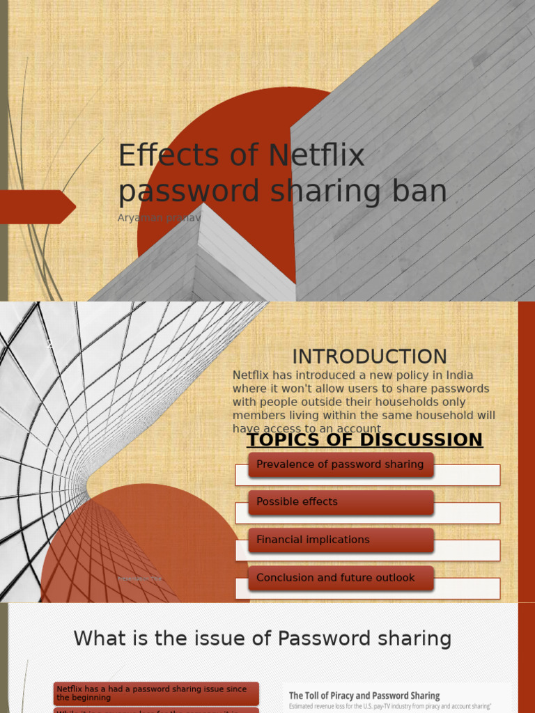 Impact of Netflix's Password Ban | PDF | Netflix | Subscription ...