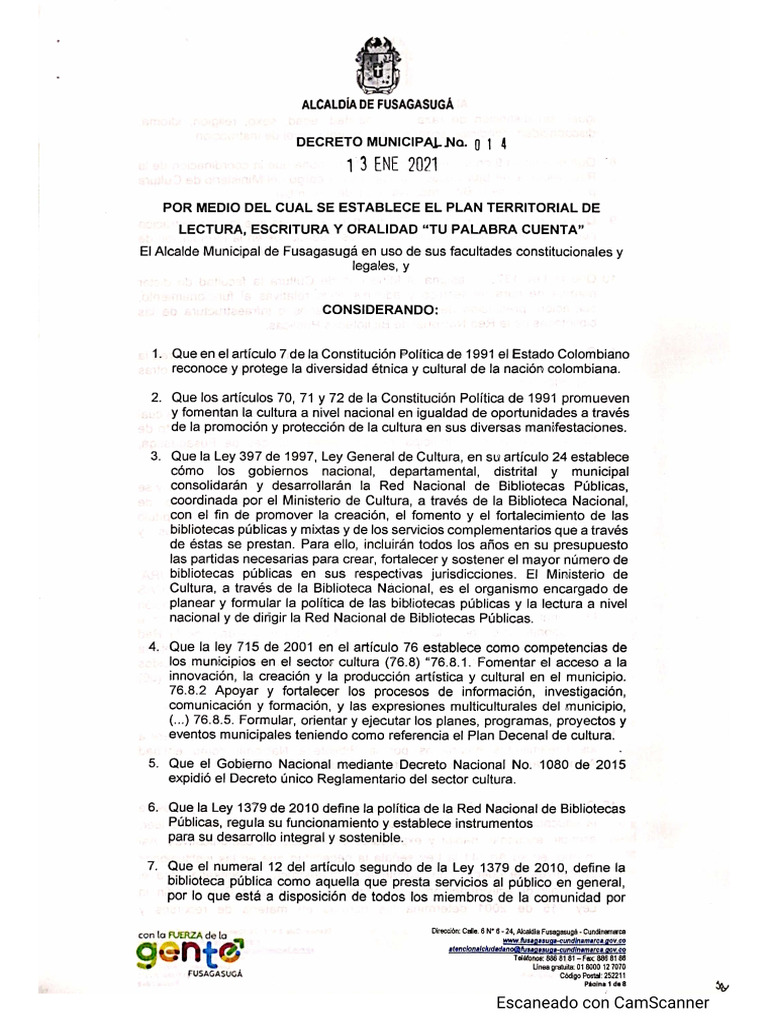 Decreto 14 de 2021 - PTLEO | PDF