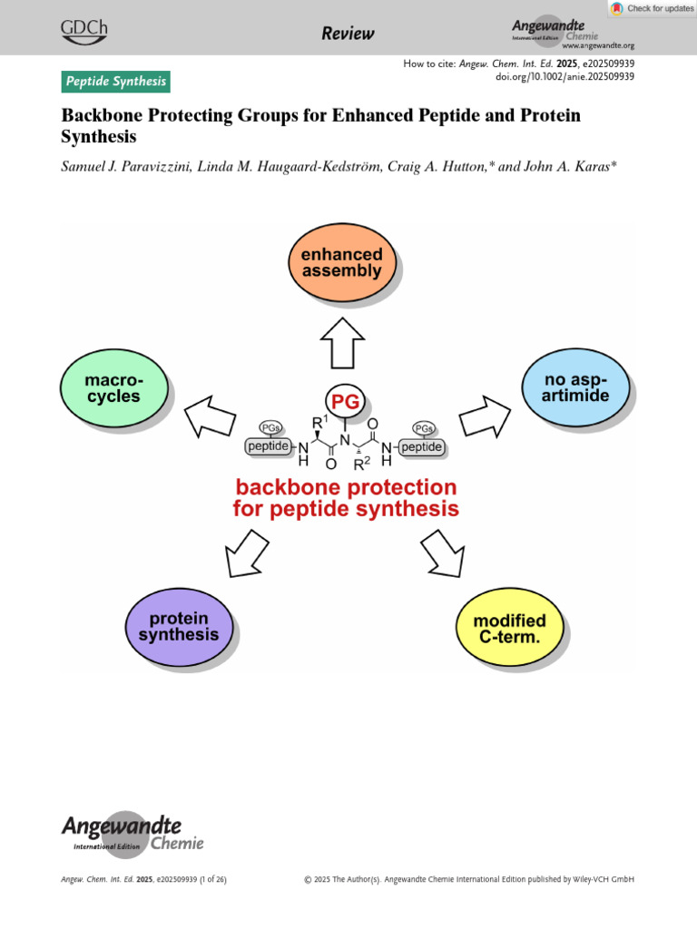 Angew Chem Int Ed 2025 Paravizzini Backbone Protecting Groups For ...